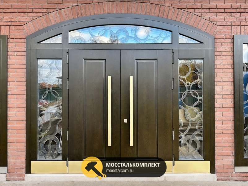 Парадная дверь с лазерной резкой